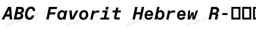 ABC Favorit Hebrew R字体转换